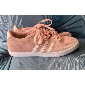 Adidas Neo Comfort Footbed  pink SUEDE SNEAKER GYM SHOES sz 7